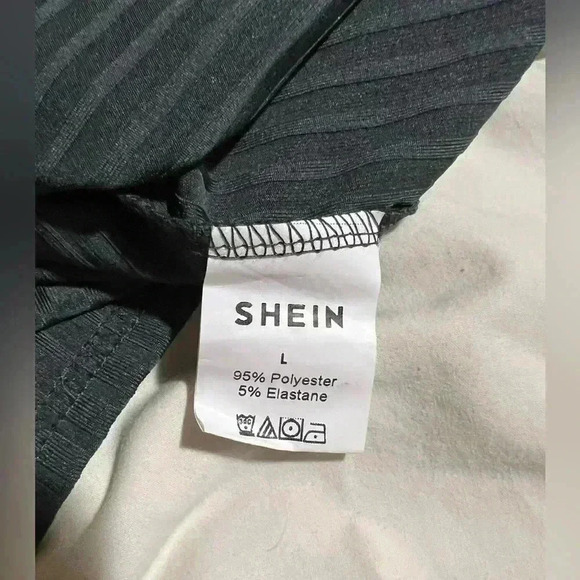 SHEIN EZwear Solid Ribbed Knit Scoop Neck Tank Top - Picture 4 of 4